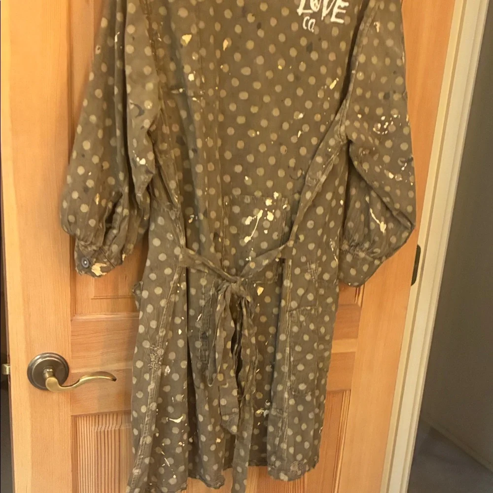 Magnolia Pearl Brown Marguerite Polka Dot Mini Dress - Picture 6 of 11